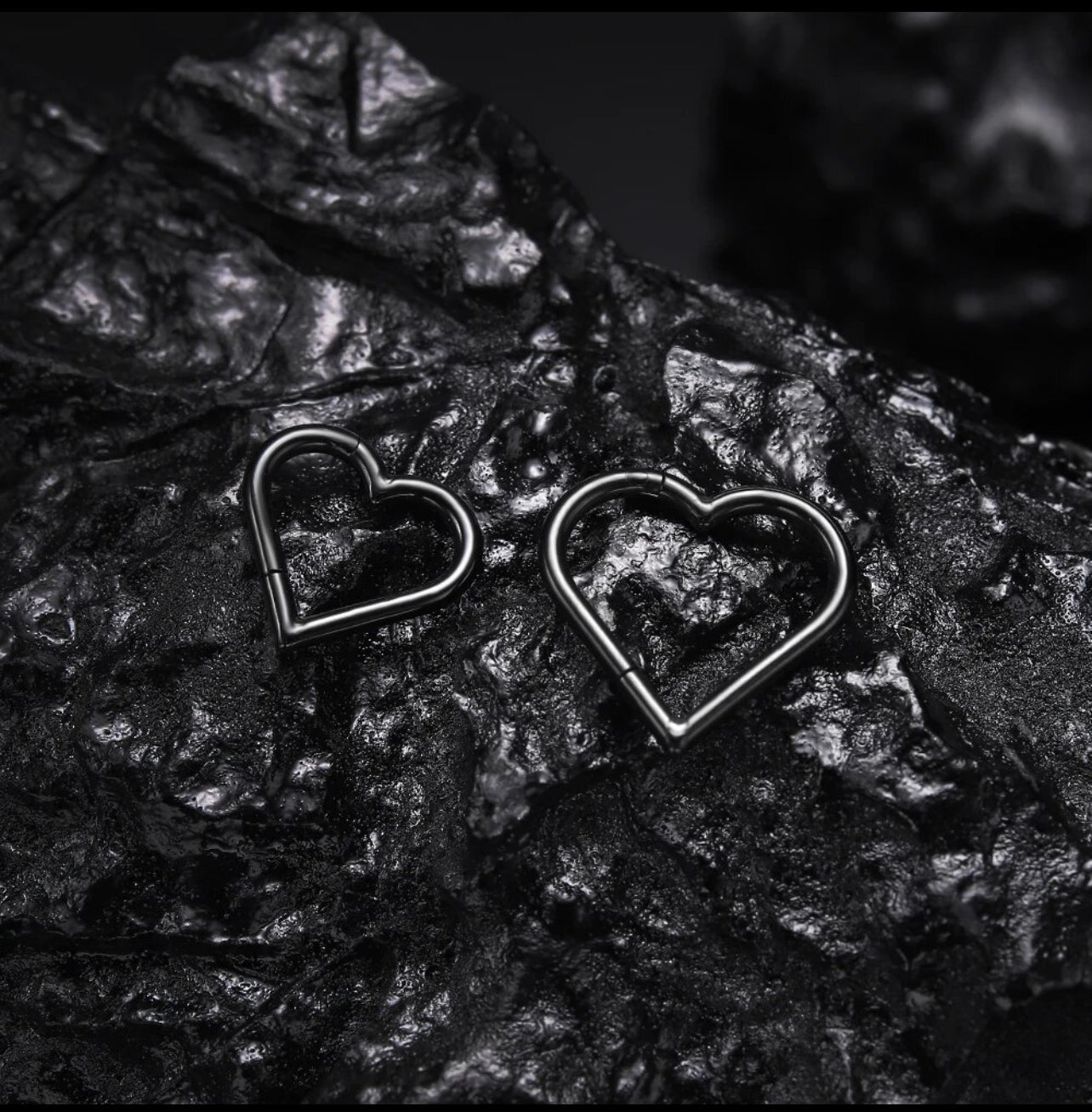 Heart segment seamless piercings jewellery
