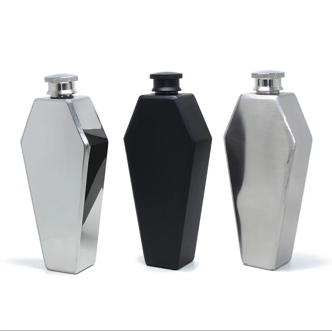 Coffin hip flask ..BLACK EDITTION