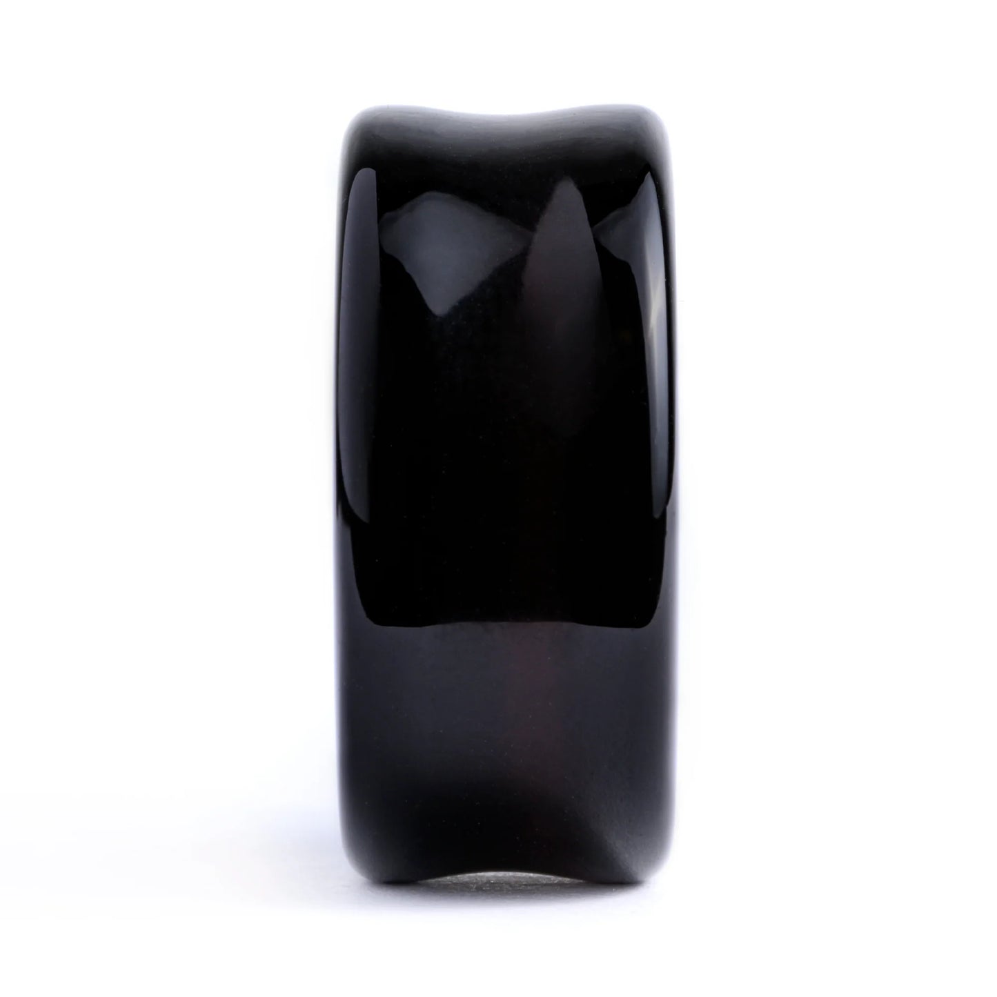 Black Acrylic double flared plug (Single or Pair)
