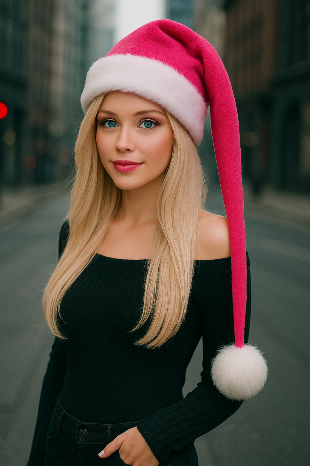 Ultra Goff oversized festive hat BLACK/PINK EDITION