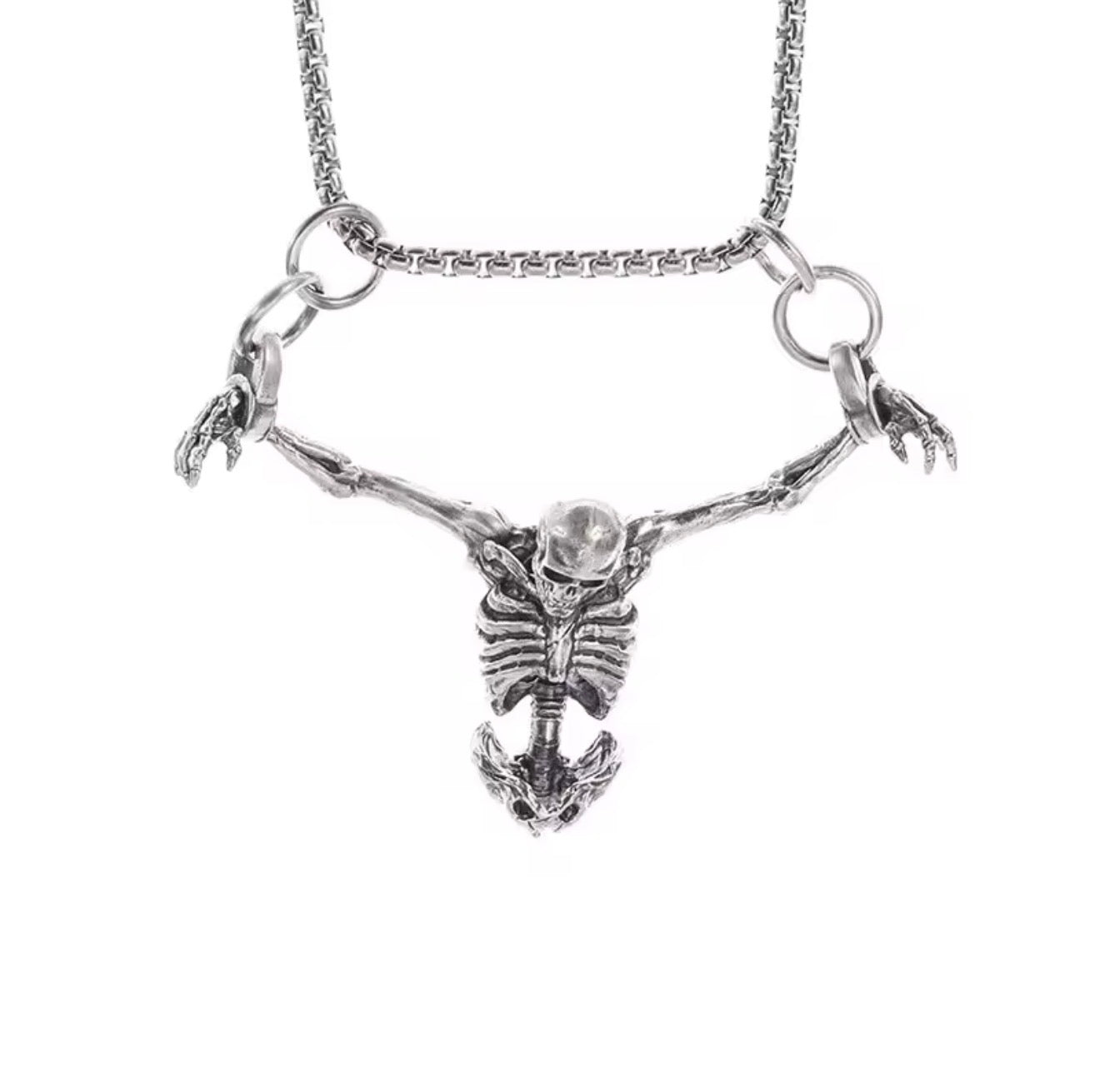Defiance Skeleton Necklace – Strength Beyond Limits
