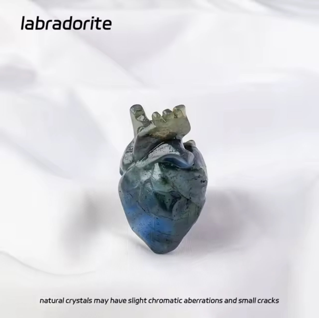 Hand Crafted Crystal anatomical heart figures