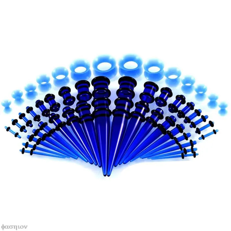 50pcs/lot Acrylic Ear Gauge Taper And Plug Stretching Kit