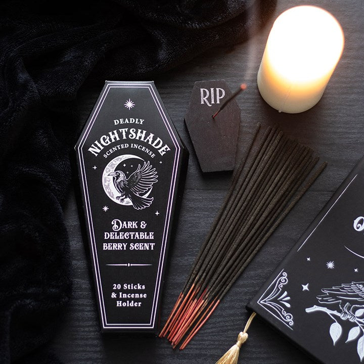 Set of 18 Deadly Nightshade Incense Stick Gift Sets in Display