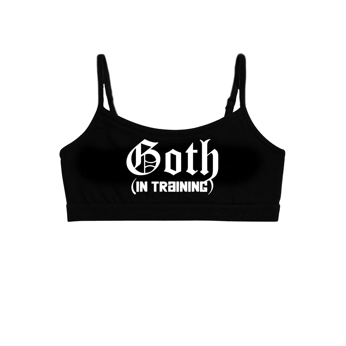 Goth in Training strap cami/ crop