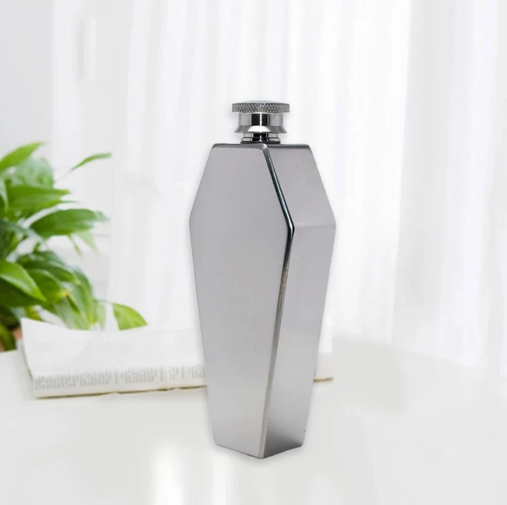 Coffin flask - Silver