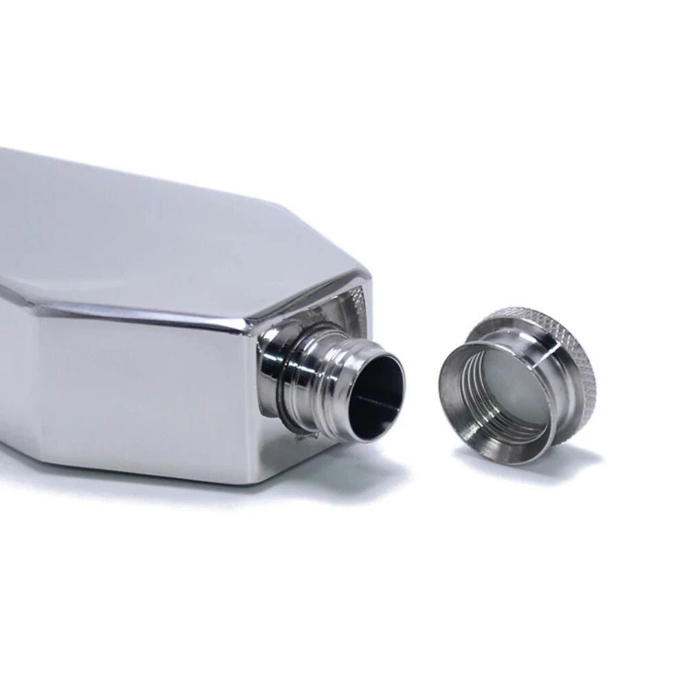 Coffin flask - Silver