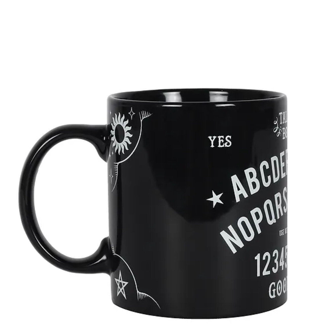Gothic witch talking board quija mug