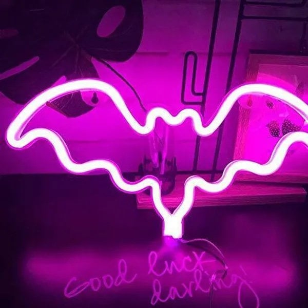 Neon Led bat Wall Light