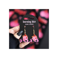 Burning Dice Earrings