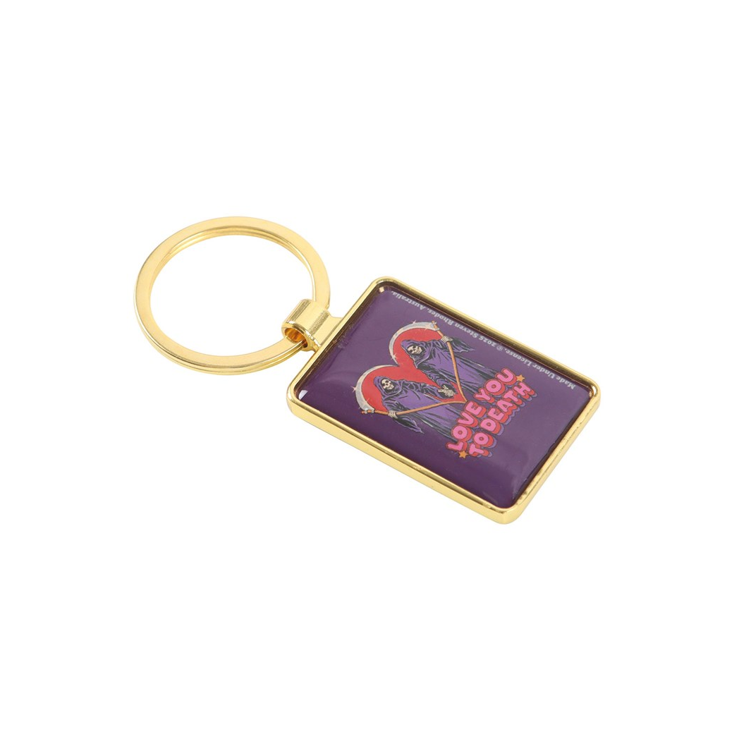 Love You To Death Keyring by Steven Rhodes