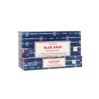 Set of 12 Packets of Blue Sage Incense Sticks by Satya