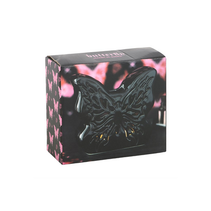 Black Cut-Out Butterfly Oil Burner