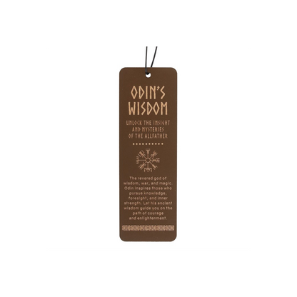 Odin's Wisdom Wooden Bookmark