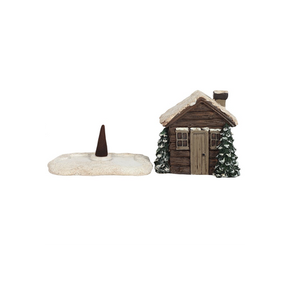 Log Cabin Incense Cone Burner