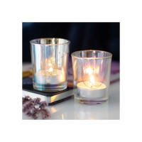 Iridescent Sun and Moon Votive Candle Holders