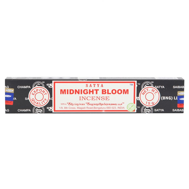 Set of 12 Midnight Bloom Incense Sticks by Satya (12/50)