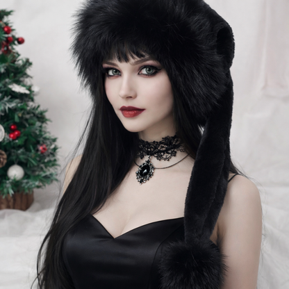 BLACK ON BLACK Ultra Goff oversized festive hat