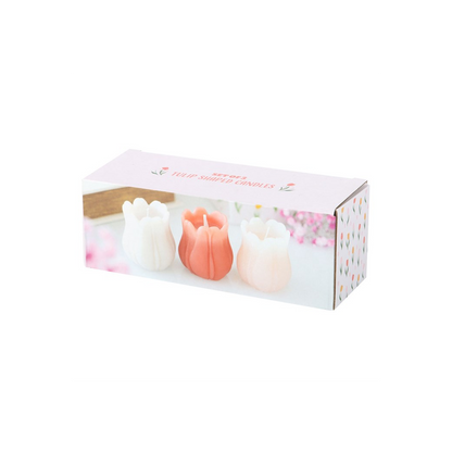 Set of 3 Tulip Shaped Candles