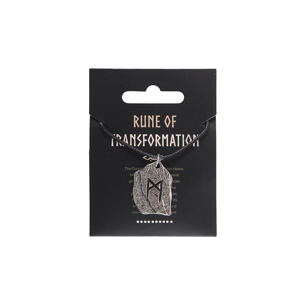 Rune of Transformation Viking Cord Necklace