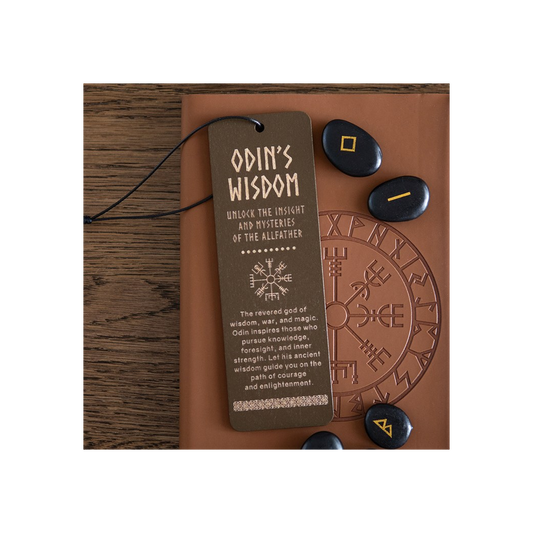 Odin's Wisdom Wooden Bookmark