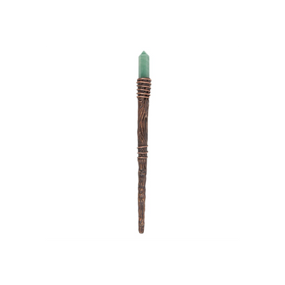 Thin Abundance Green Aventurine Crystal Wand