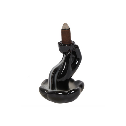 Hand & Lotus Flower Backflow Incense Burner