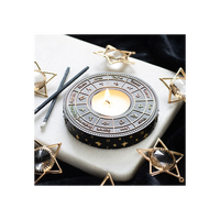 Astrology Wheel Tealight Candle Holder