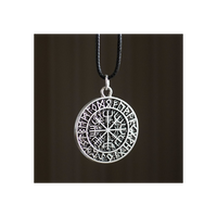 Vegvisir Viking Compass Viking Cord Necklace