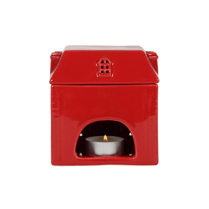 Red Ceramic House Oil Burner