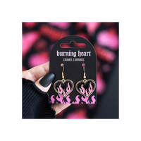 Burning Heart Earrings