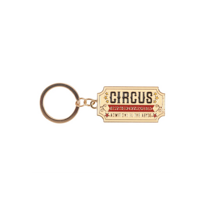 Admit One to the Abyss Circus Ticket Keyring