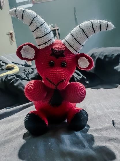 Hand made demon goat plush