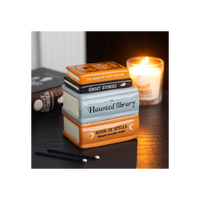 Haunted Library Book Stack Oil Burner and Wax Warmer