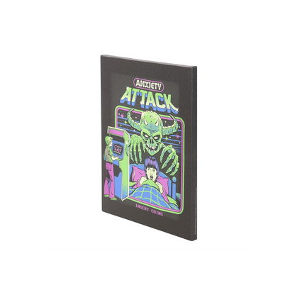 19x25cm Anxiety Attack Canvas Plaque by Steven Rhodes