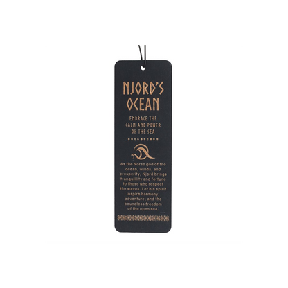 Njord's Ocean Wooden Bookmark