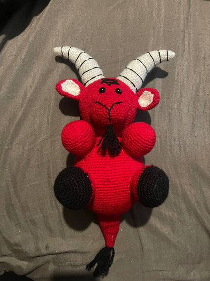 Hand made demon goat plush