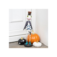 Metal Skeleton Ornament with Top Hat