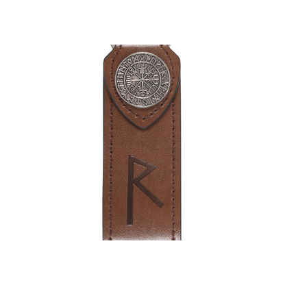Journey Viking Rune Faux Leather Keyring