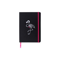 Flamin-goth A5 Notebook with Patch and Sticker Sheet