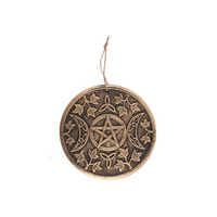 Bronze Terracotta Triple moon plaque