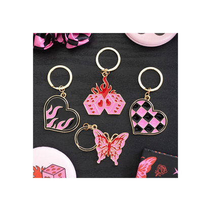 Burning Heart Keyring