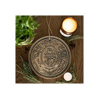 Green Witch Bronze Effect Terracotta Hanging Plaque