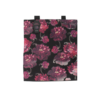 Dark Romance Floral Print Tote Bag