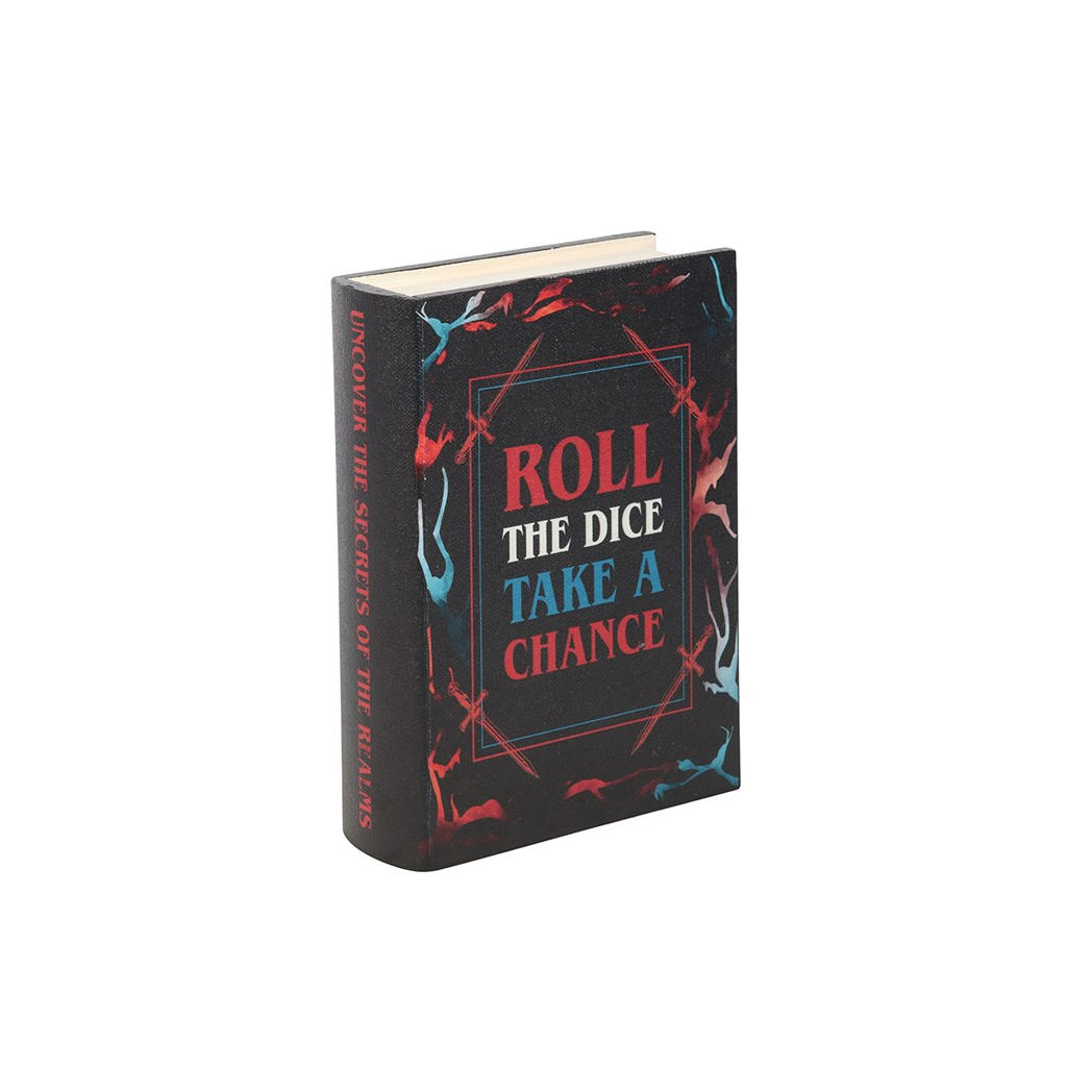 Roll the Dice, Take a Chance Book Shaped Storage Box