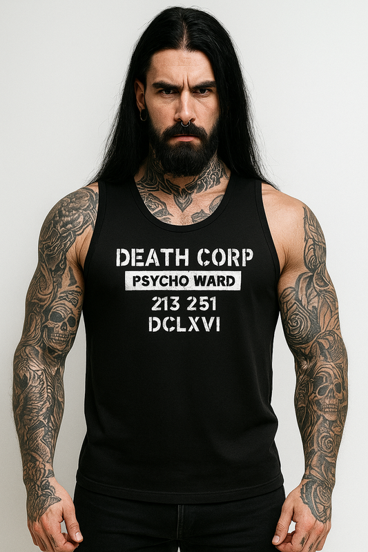 Death Corp - Psycho ward Vest (glow in the dark option)