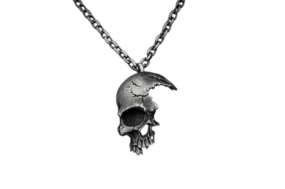 Shattered Skull Pendant Necklace