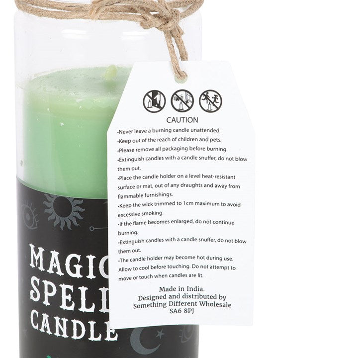 Luck Green Tea Magic Spell Tube Candle