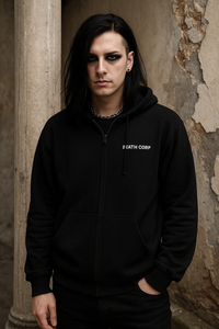 Death Corp - Classic logo Zip hoody (glow in the dark )
