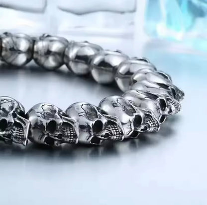 Skull stainless steel bracelet